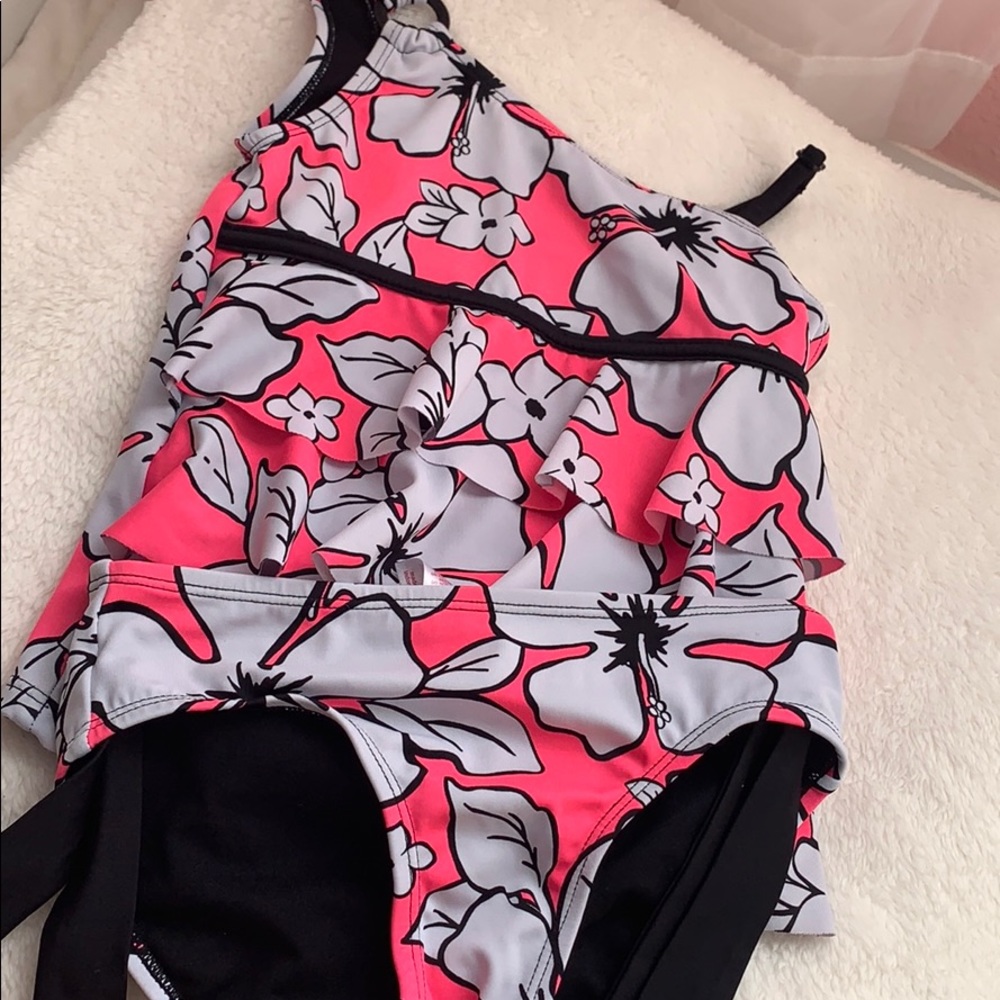girls size 8 justice tankini